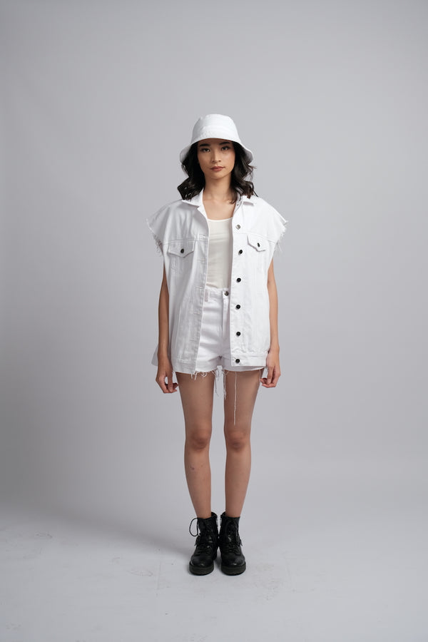 ​Alexa Vest White - Ambra La Moda