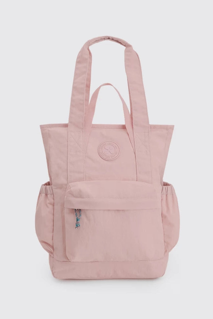 Pink 2in1 laptop bag with a visible brand logo by Exsport Bag on a light gray background