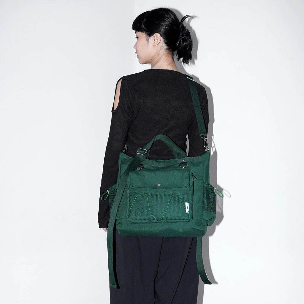 Debris Totebag Green - Lou Tropics