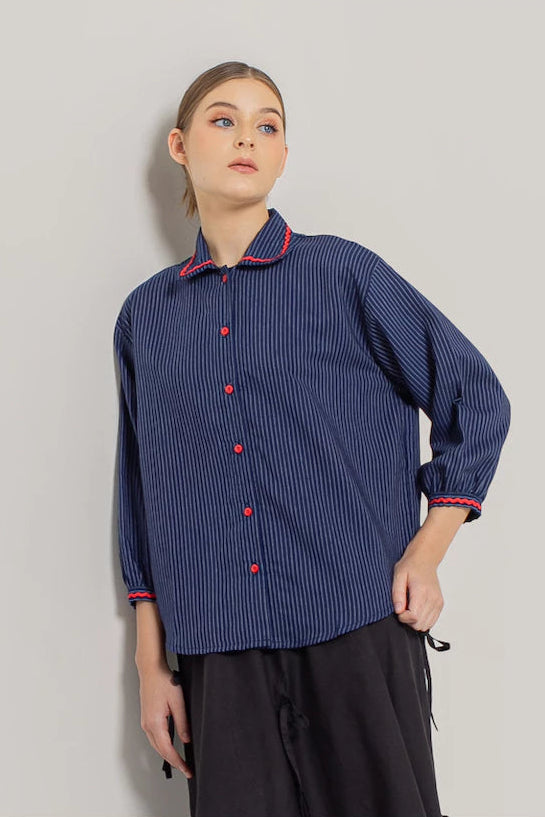Denimo Shirt Dark Blue - Tuff Puff