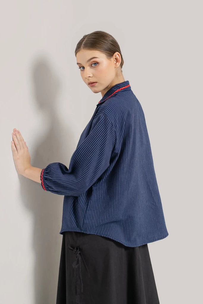 Denimo Shirt Dark Blue - Tuff Puff
