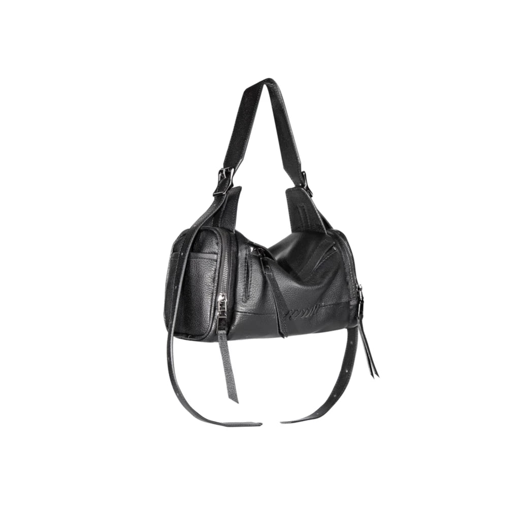 Eliot Medium Black (Pebble Leather) - Peau