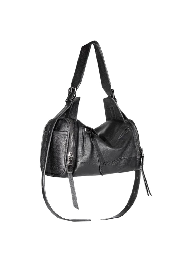 Elliot - Medium (Pebbled Leather) Black - Peau