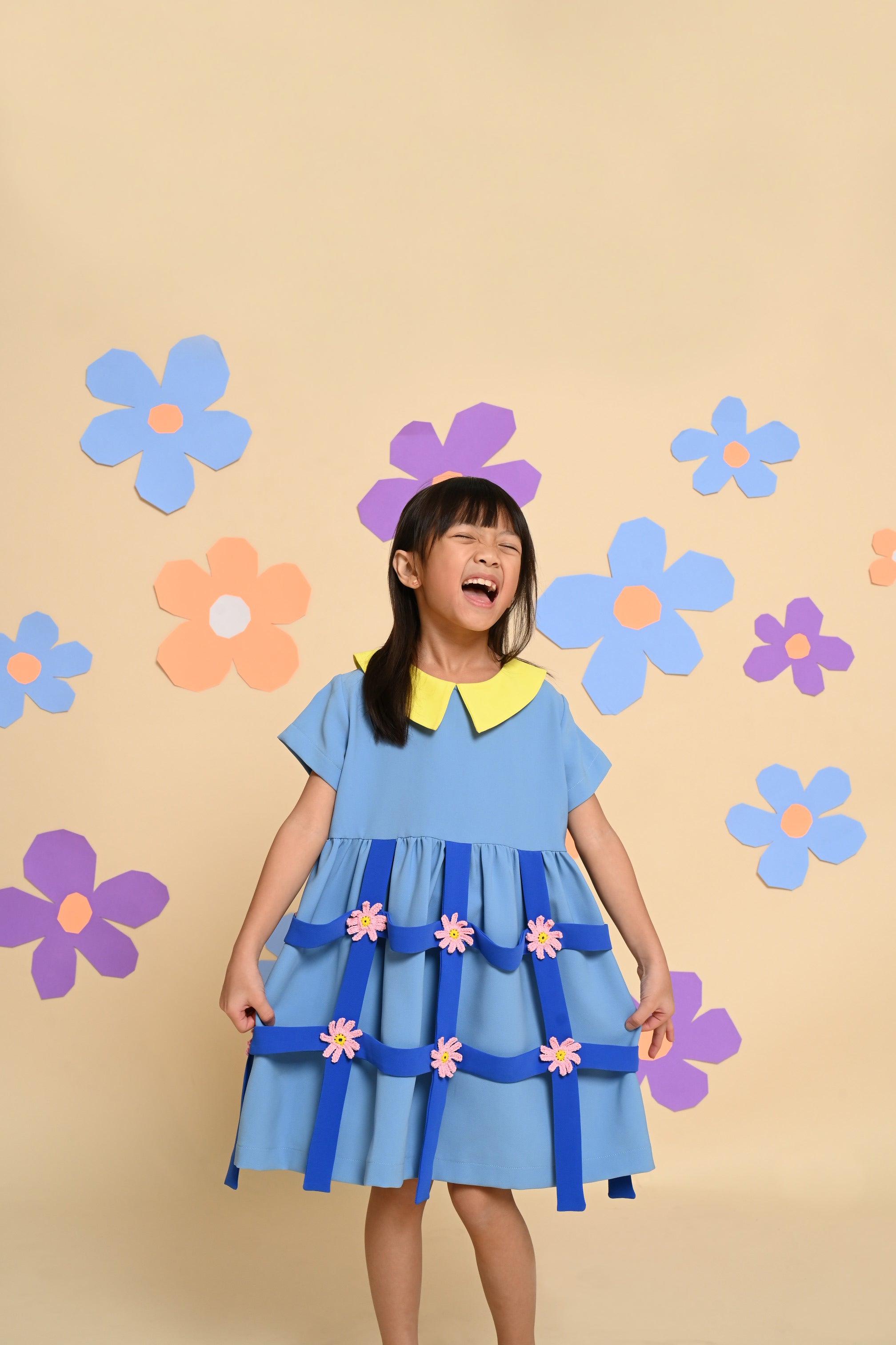 HGL Bambini - Eloise Dress Blue - Amber Kids