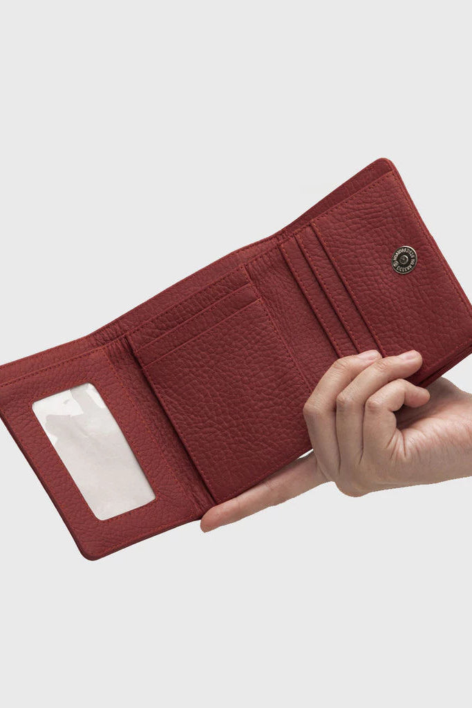 Emily Wallet Genuine Leather Red - Adorable Projects