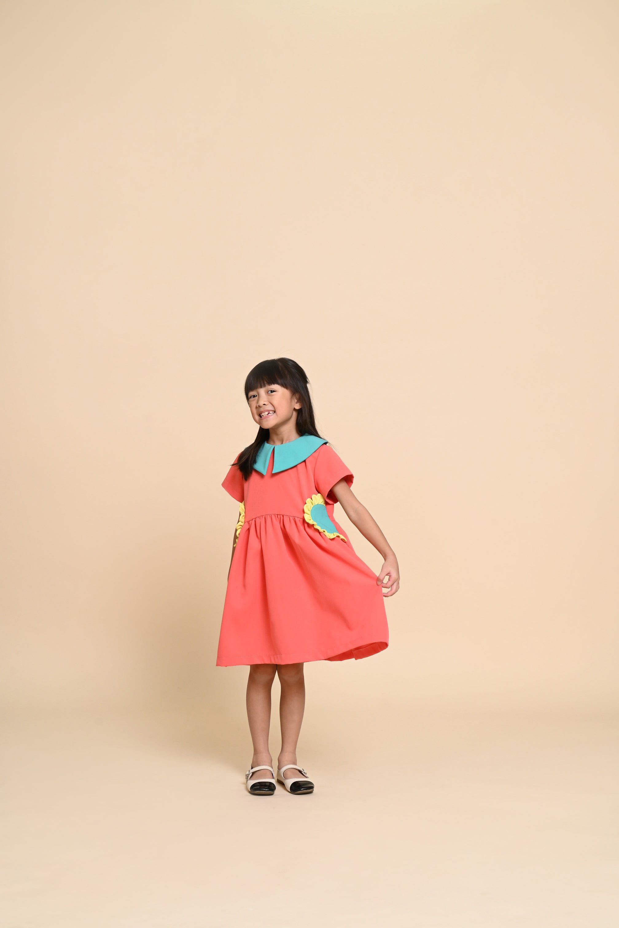 HGL Bambini - Emma Dress Orange - Amber Kids