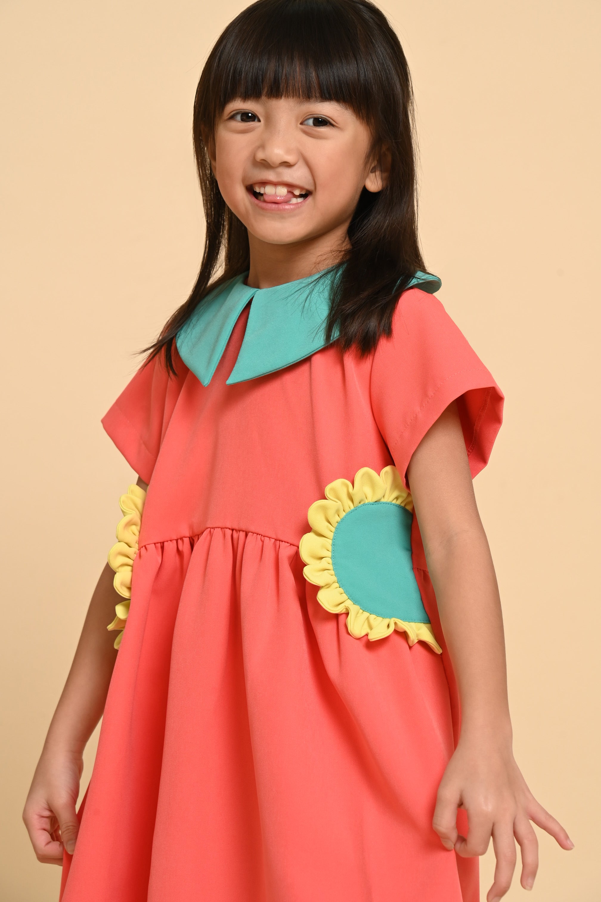 HGL Bambini - Emma Dress Orange - Amber Kids