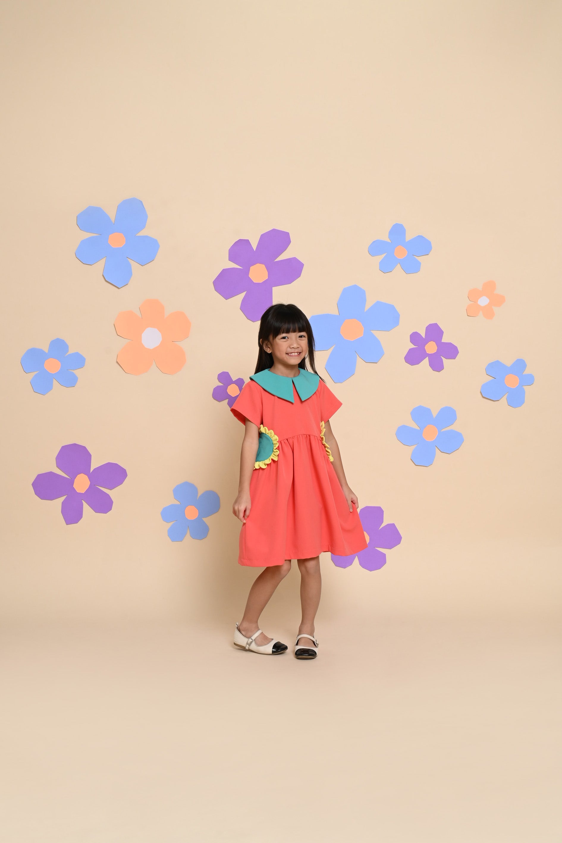 HGL Bambini - Emma Dress Orange - Amber Kids