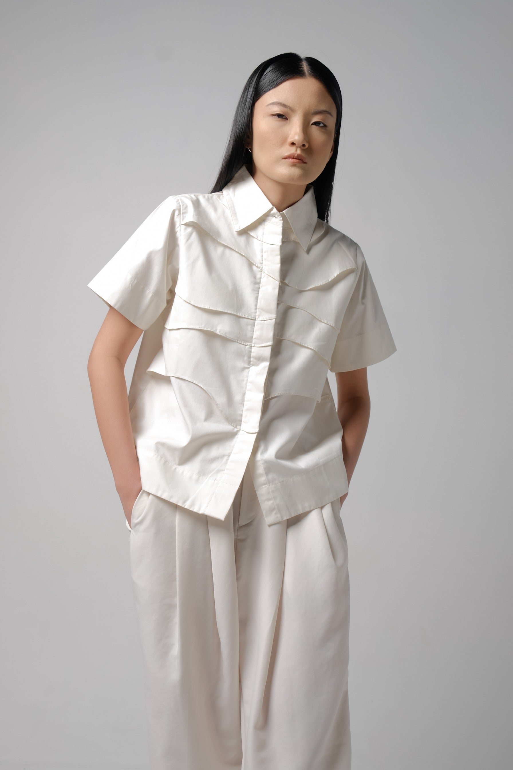 Kajuaruna Sumi Shirt Short Ivory 2
