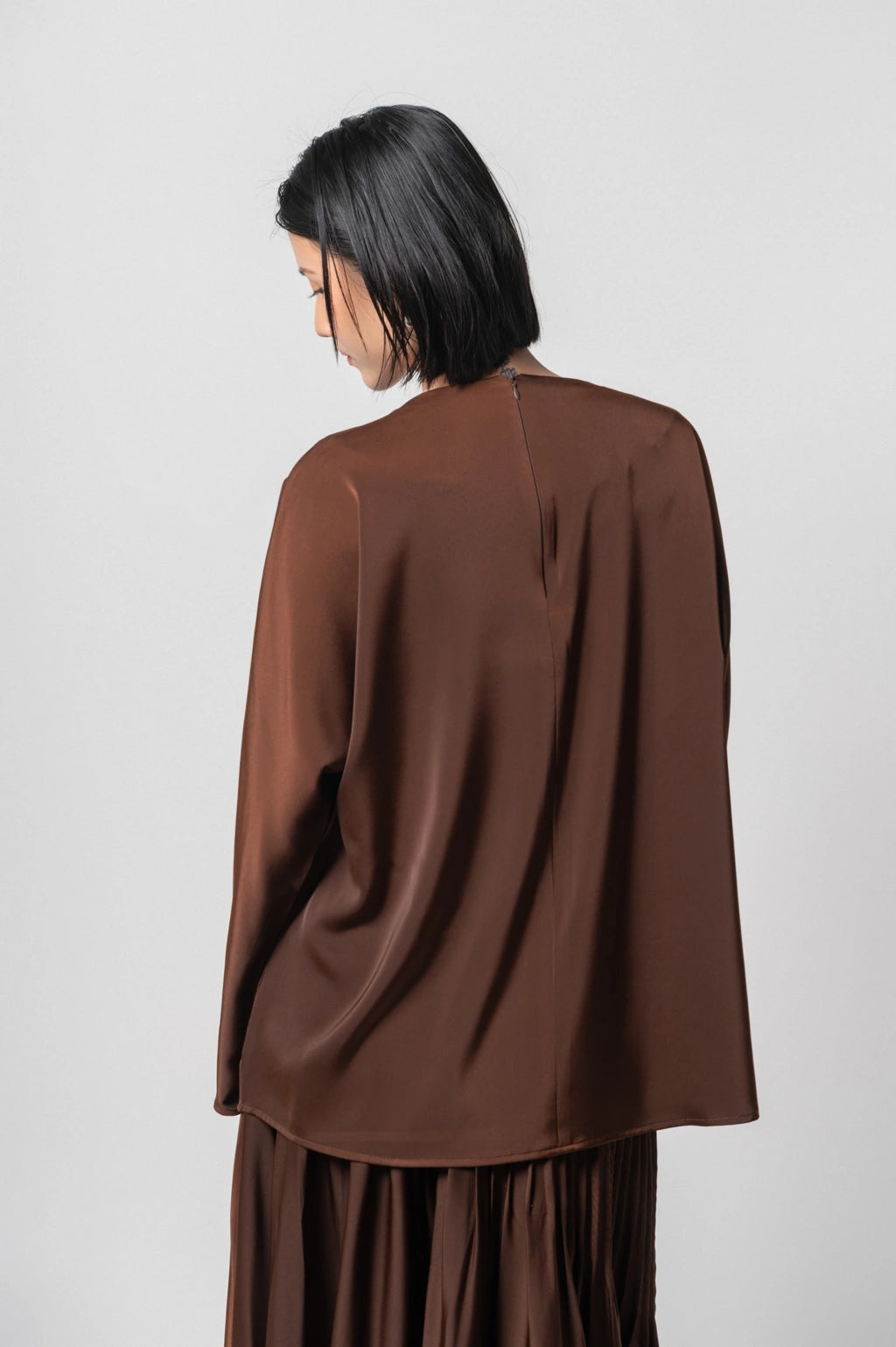 Poise Blouse Brown - Kajuaruna