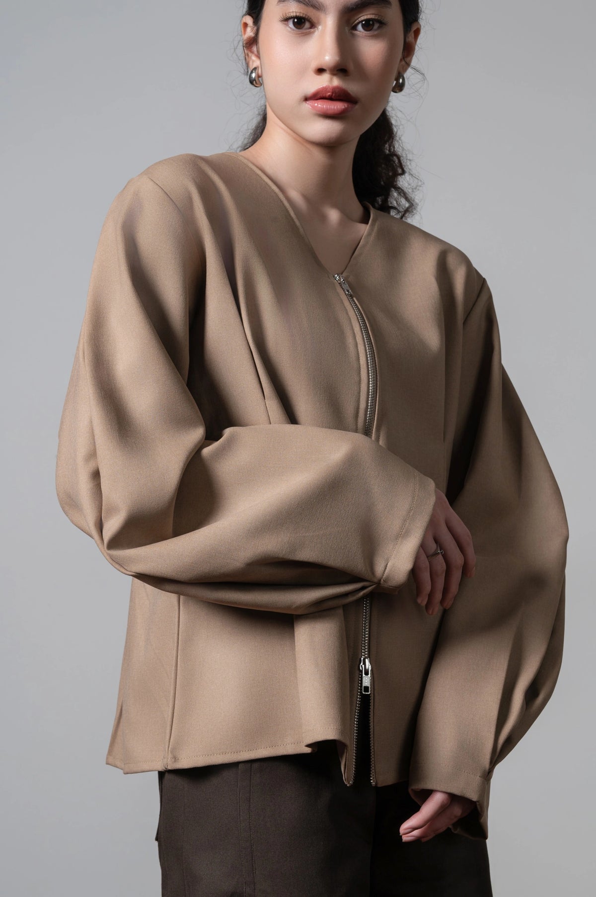 New Sabi Blouse Khaki - Kajuaruna