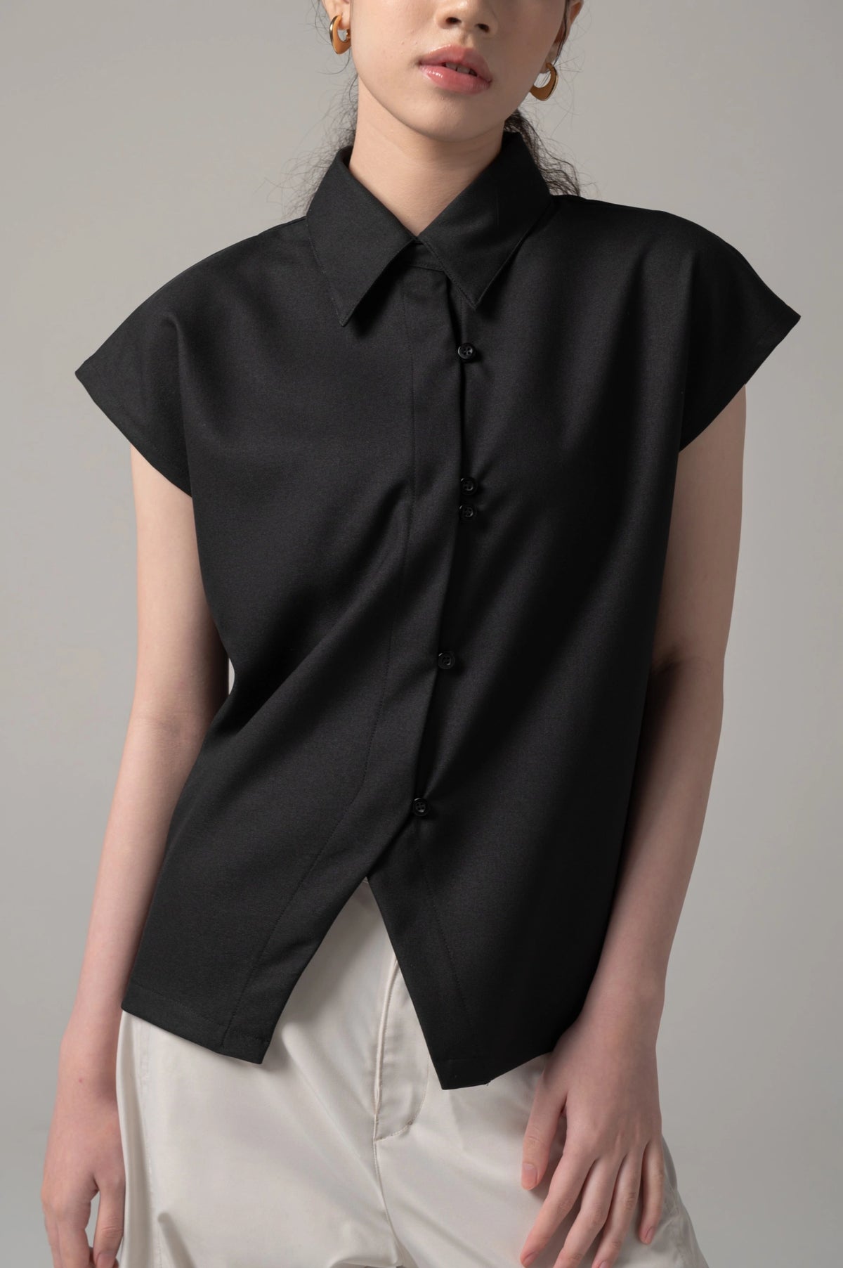 Nera Blouse Black - Kajuaruna