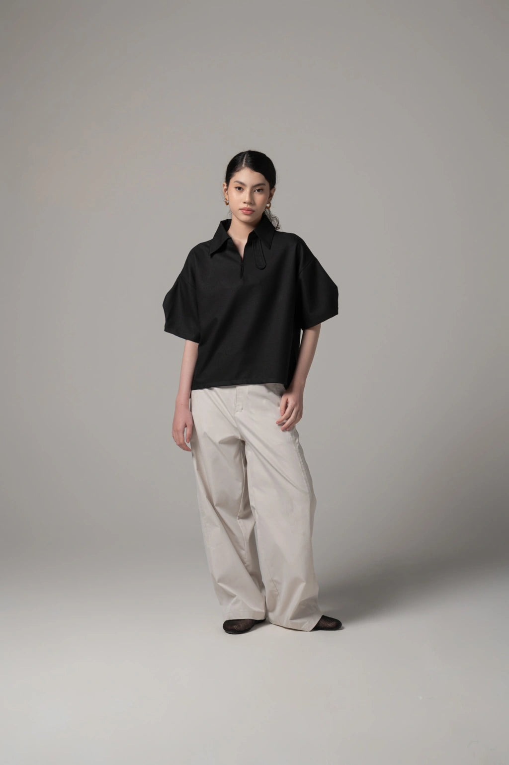 Rowe Blouse Black - Kajuaruna
