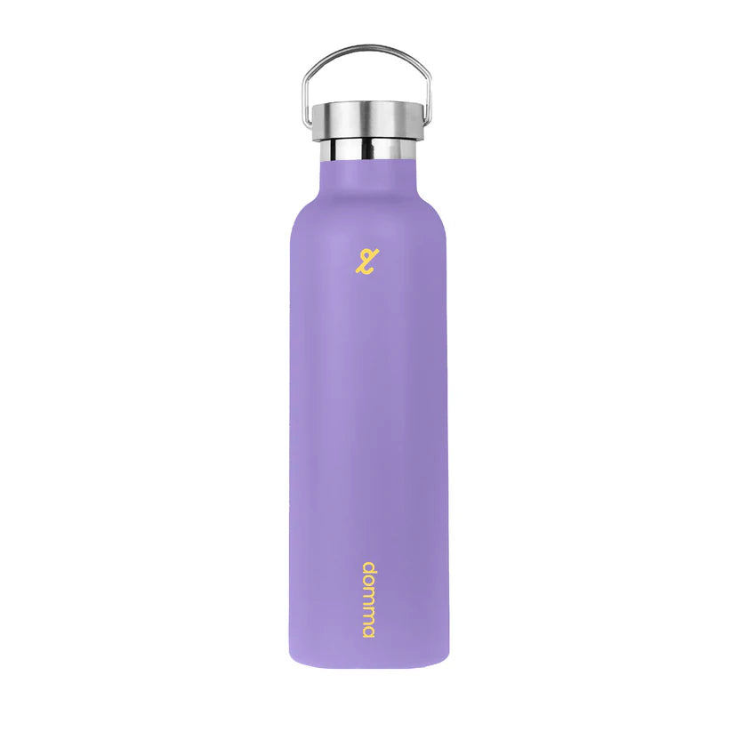 [FRIENDS] 700 ml Metal Handle Lid Botol Minum Apartment - Domma