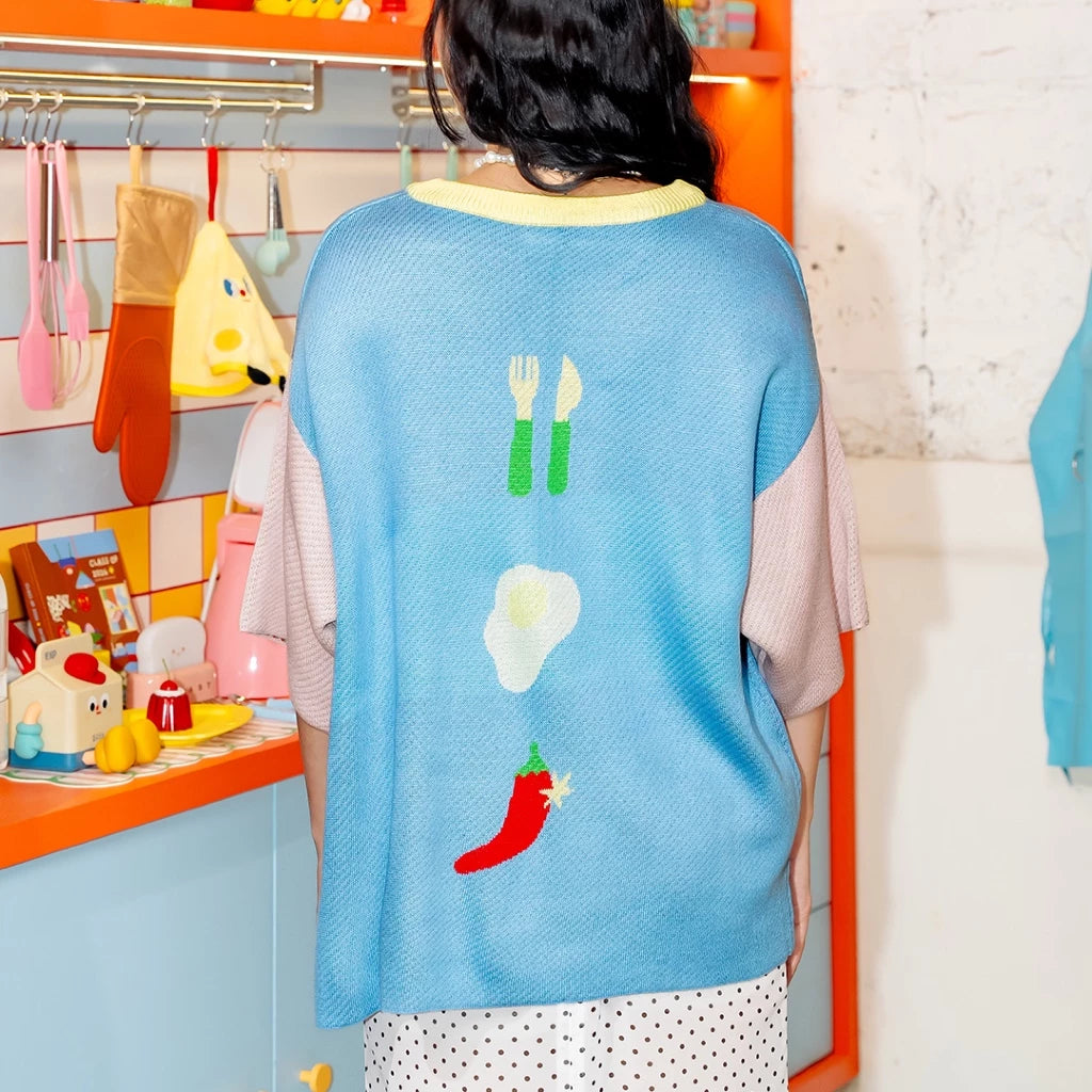 Fridge Apple Knitted T-Shirt - Oh.Irv