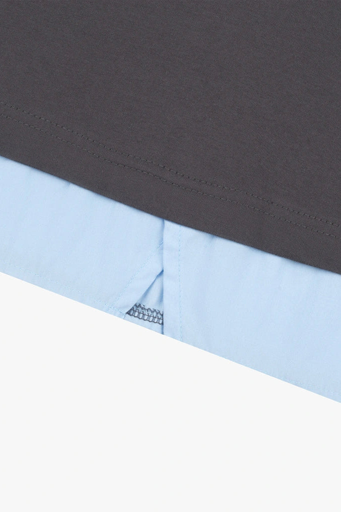 Fuji Layered Longsleeve Grey - Tome Ame
