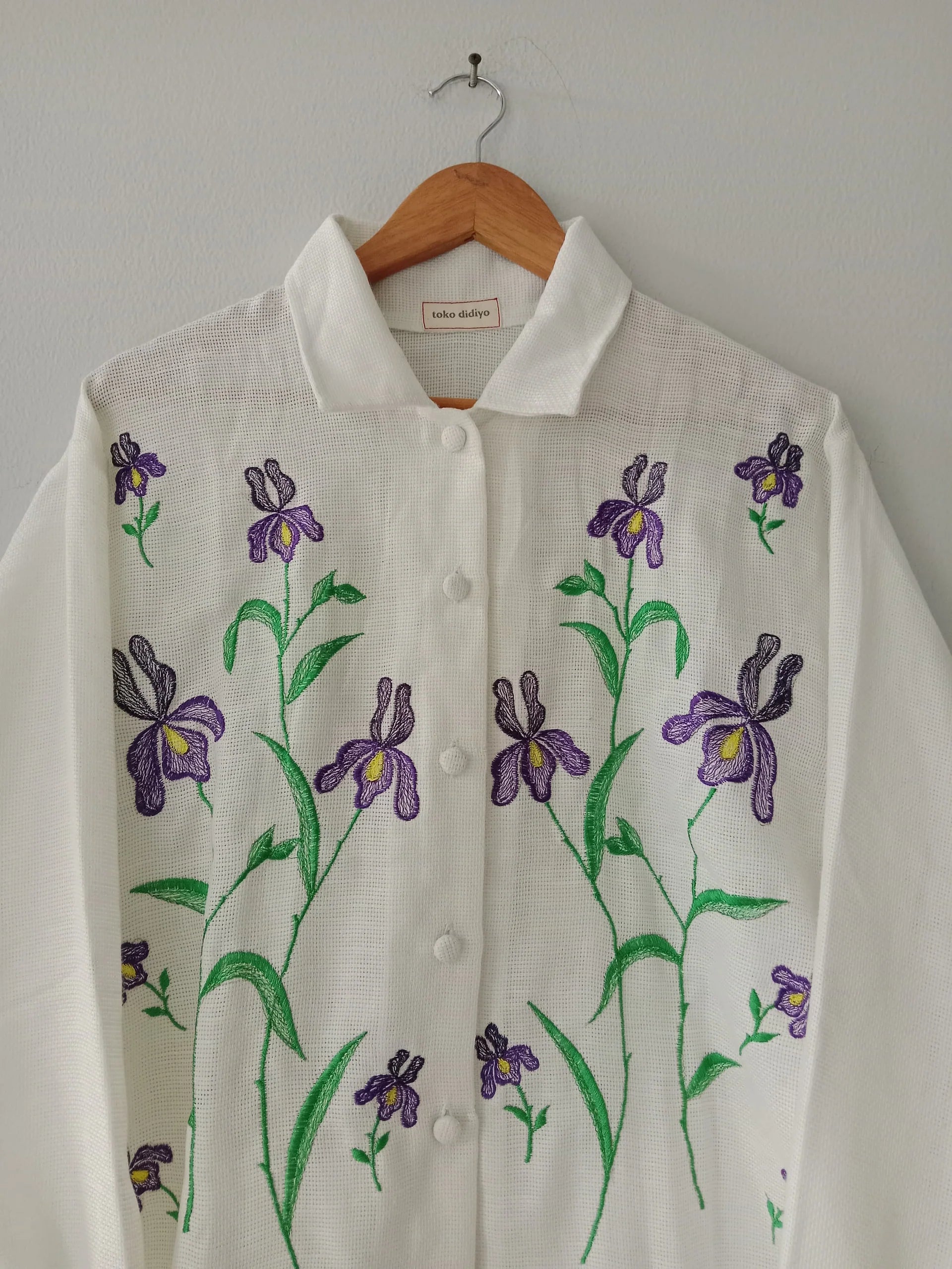 Azalea Embroidery Longsleeve White - Toko Didiyo