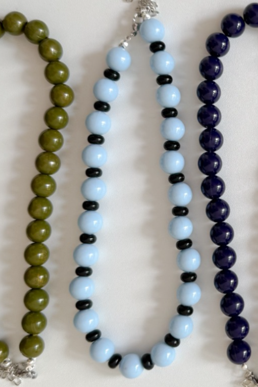 Plastic Chunky Necklace - Contas