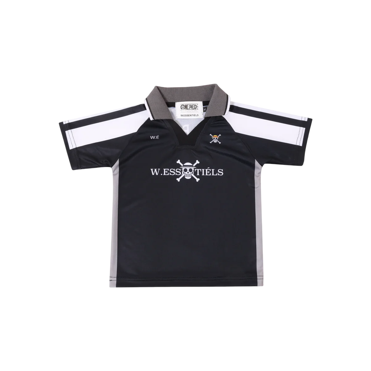 HGL Bambini - W.ESS x One Piece Kids AC Strawhat Home Jersey Black -  W.Essentiels Primavera