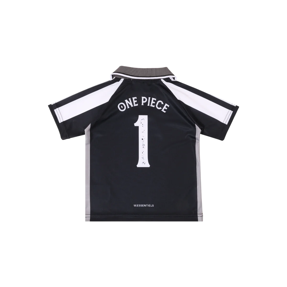 W.ESS x One Piece Kids AC Strawhat Home Jersey Black -  W.Essentiels Primavera