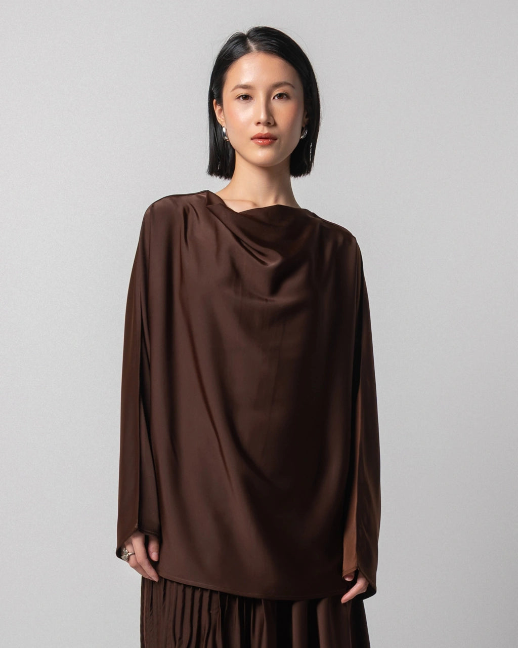 Poise Blouse Brown - Kajuaruna