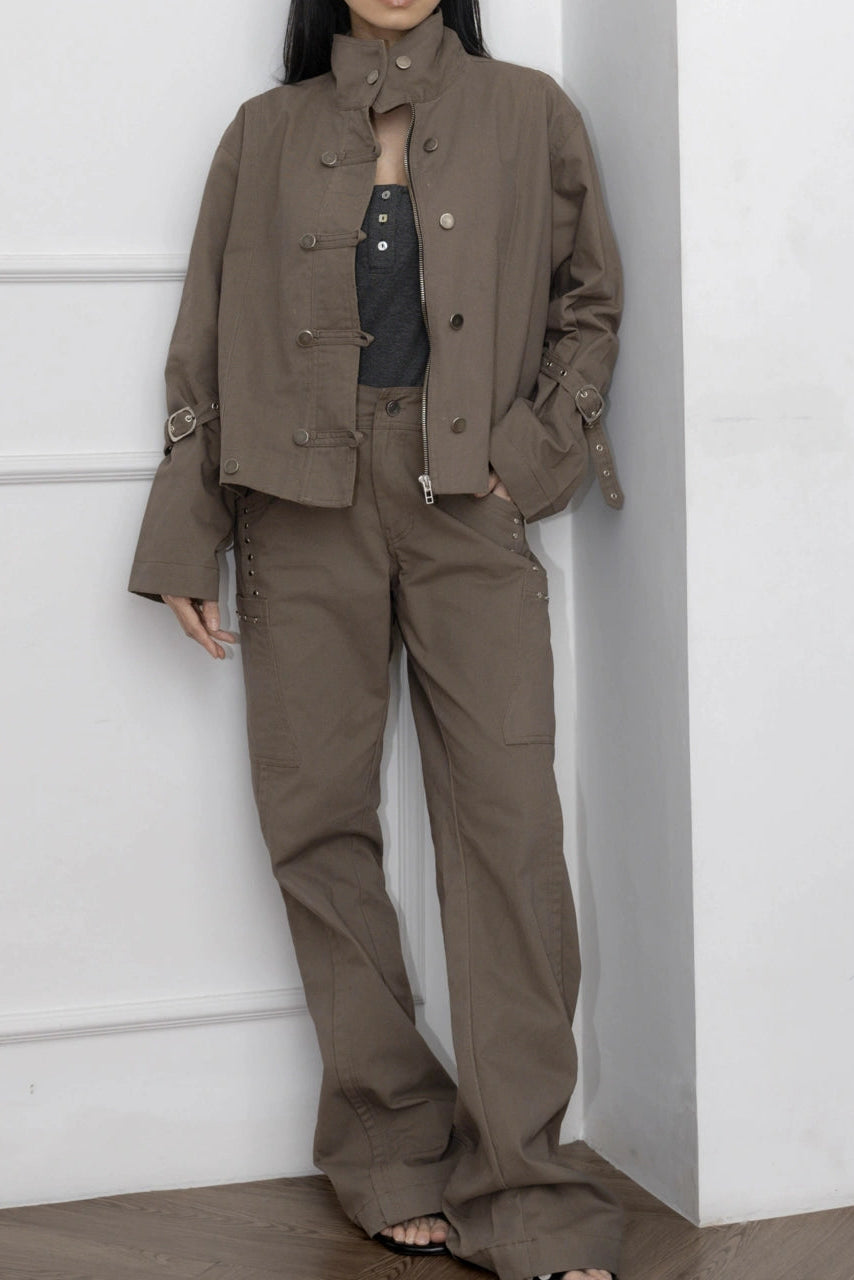 Modern Napoleon Jacket Khaki - Catha