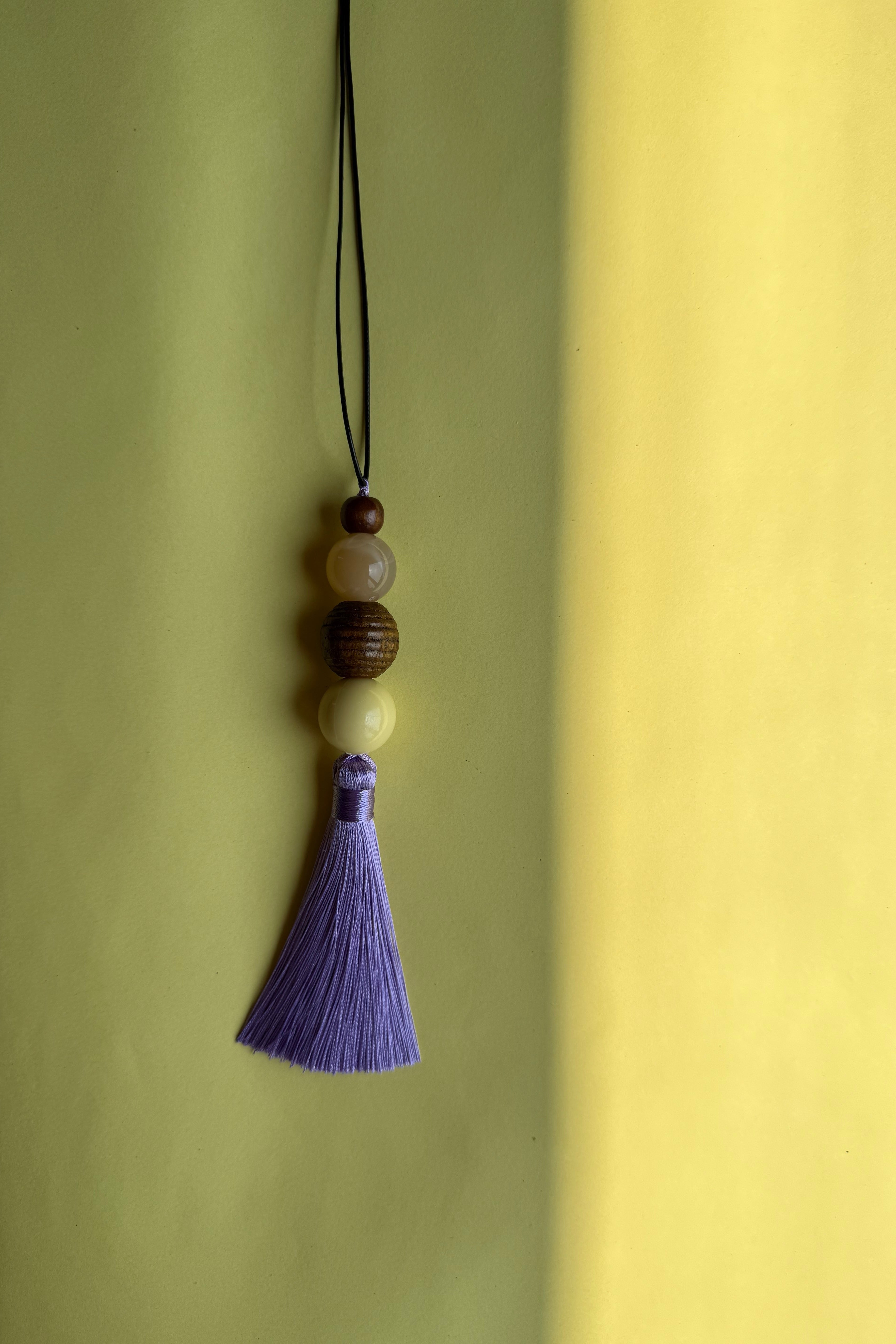 Tassel Necklace Lilac - Contas