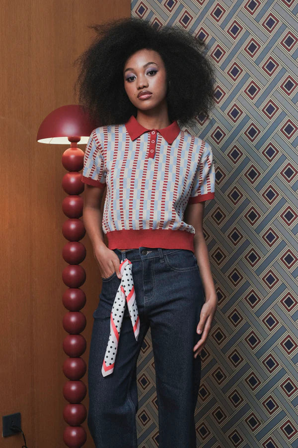 Hayley Polo Cherry Sky - Kyrra