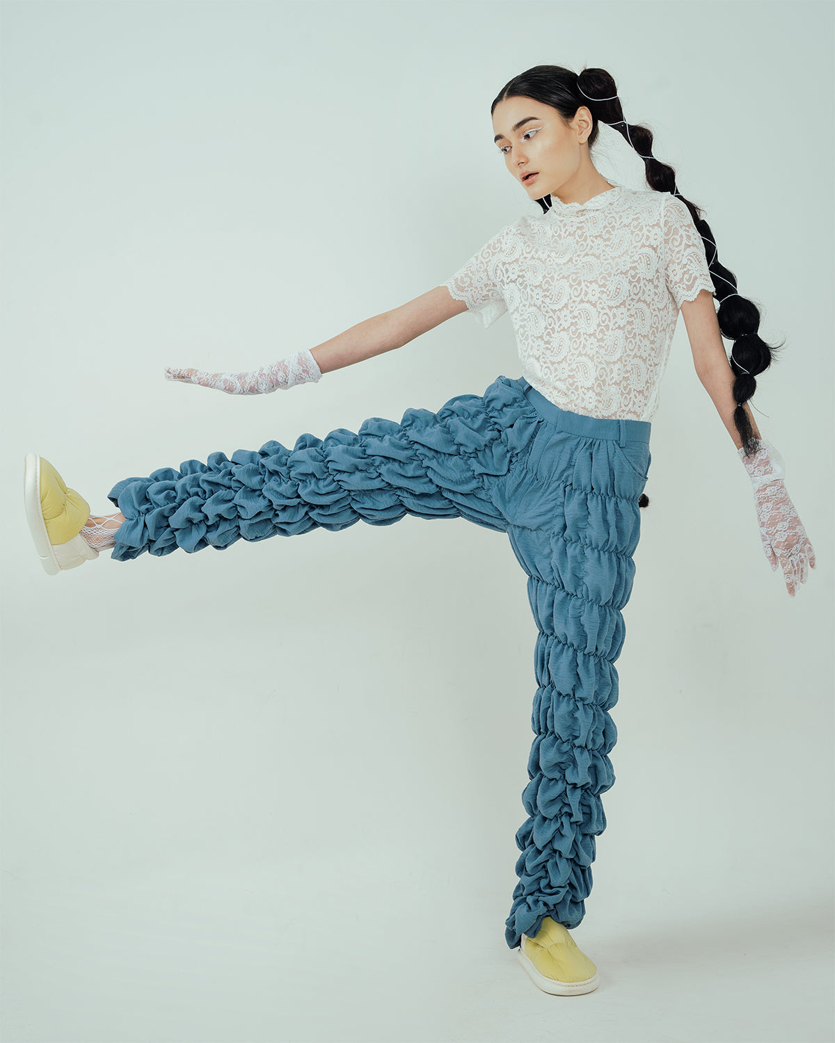 ​Curl Pants Baby Blue - High On Life