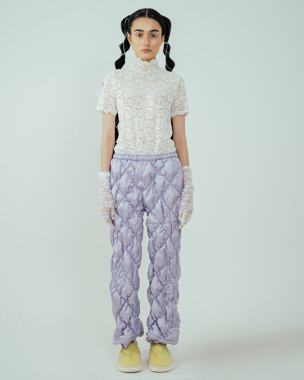 Quilted Pants Lilac - High On Life