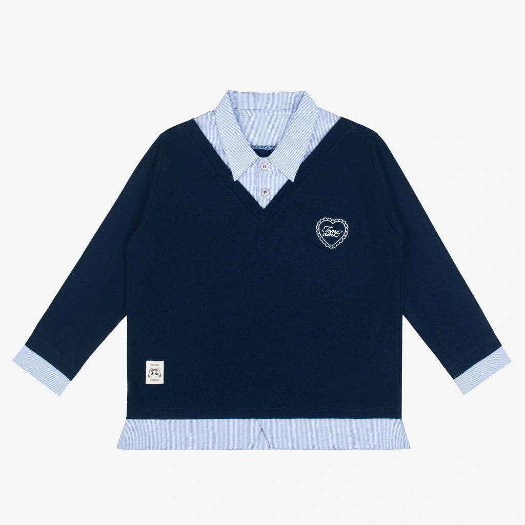 Keshi Layered Shirt Brown - Tome Ame