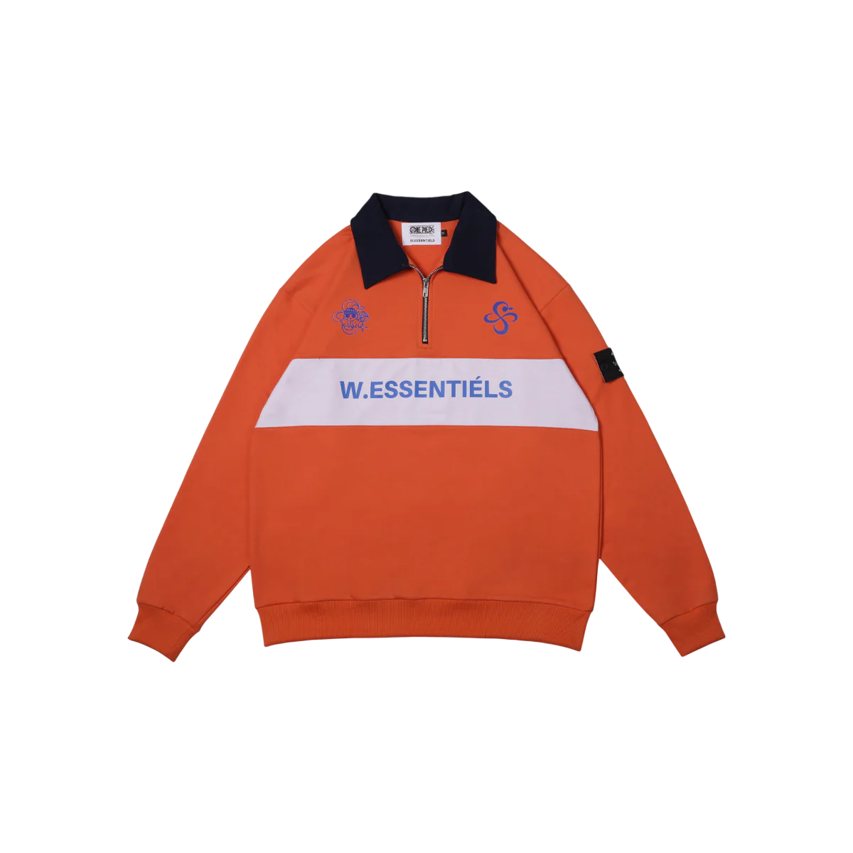 W.ESS x One Piece Nami Half Zip Polo Jacket Orange -  W.Essentiels Primavera