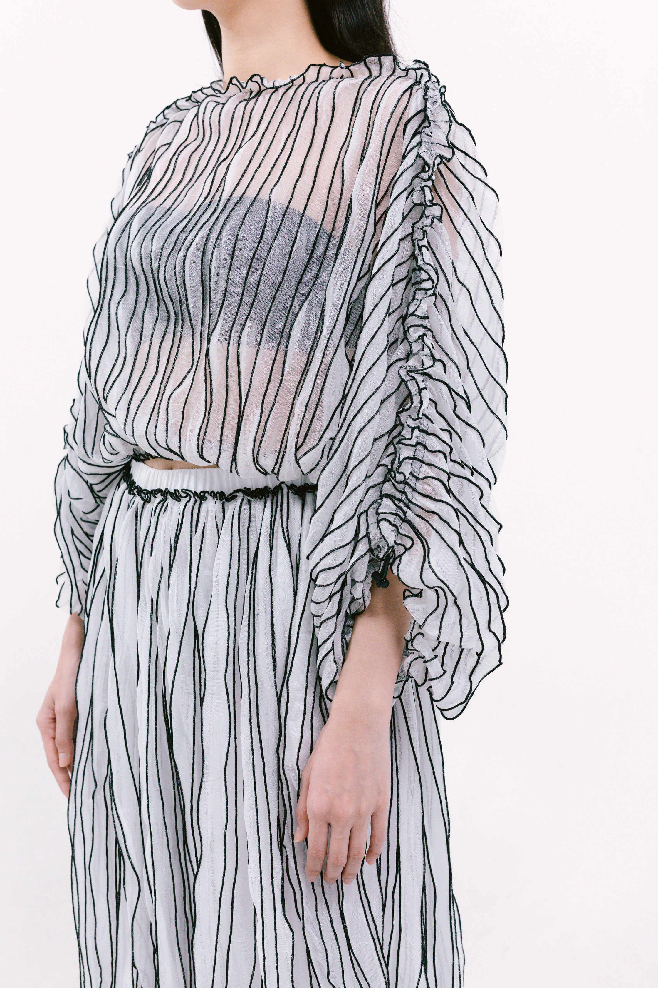 Rou Rou Pants White/Black - La Douche Vita