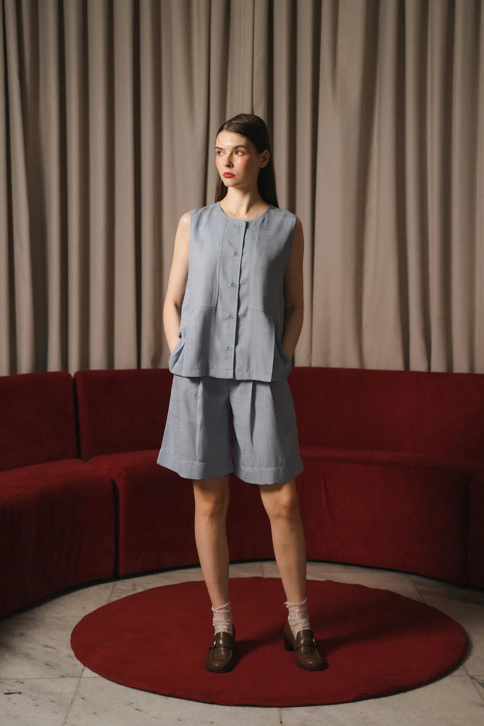 Faye Sleeveless Bluebell - Maven