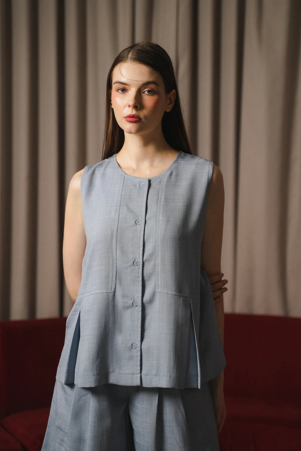 Faye Sleeveless Bluebell - Maven