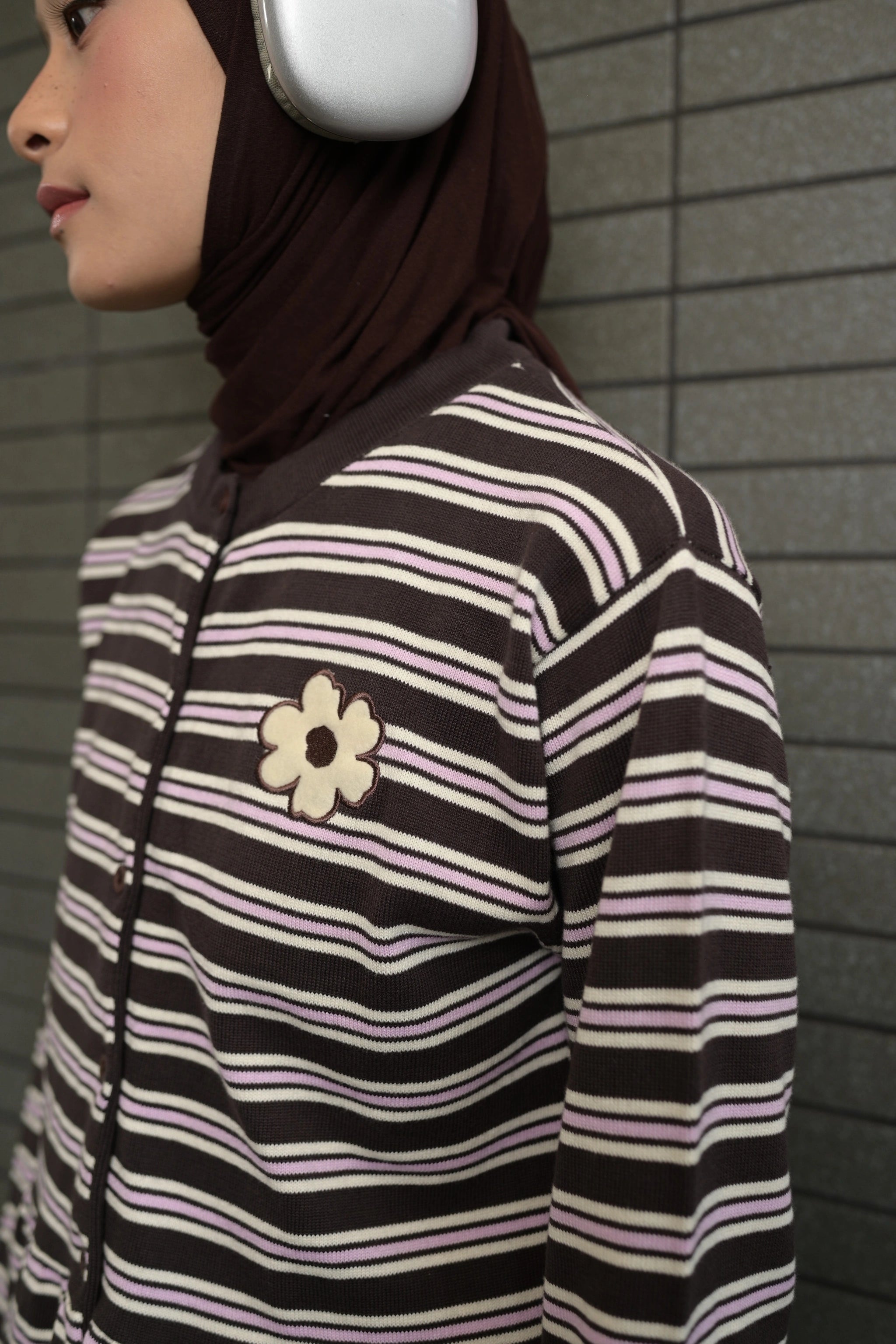 Nijiko Longsleeve Brown - Tome Ame