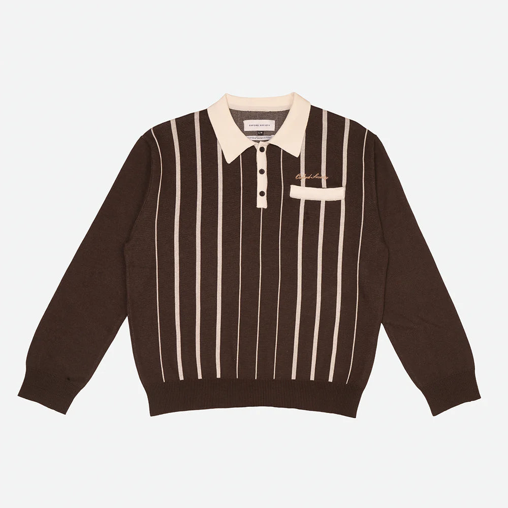 Osborne Knit Longsleeve Polo - Oxford Society