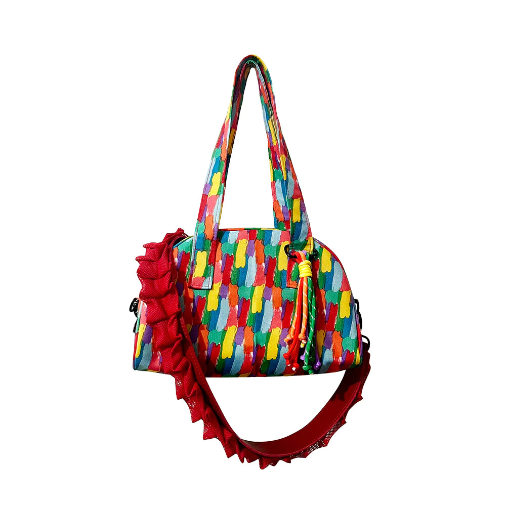 Colorful patterned women's handbag with a tassel on a white background

Tas tangan wanita bermotif warna-warni dengan hiasan rumbai di atas latar belakang putih