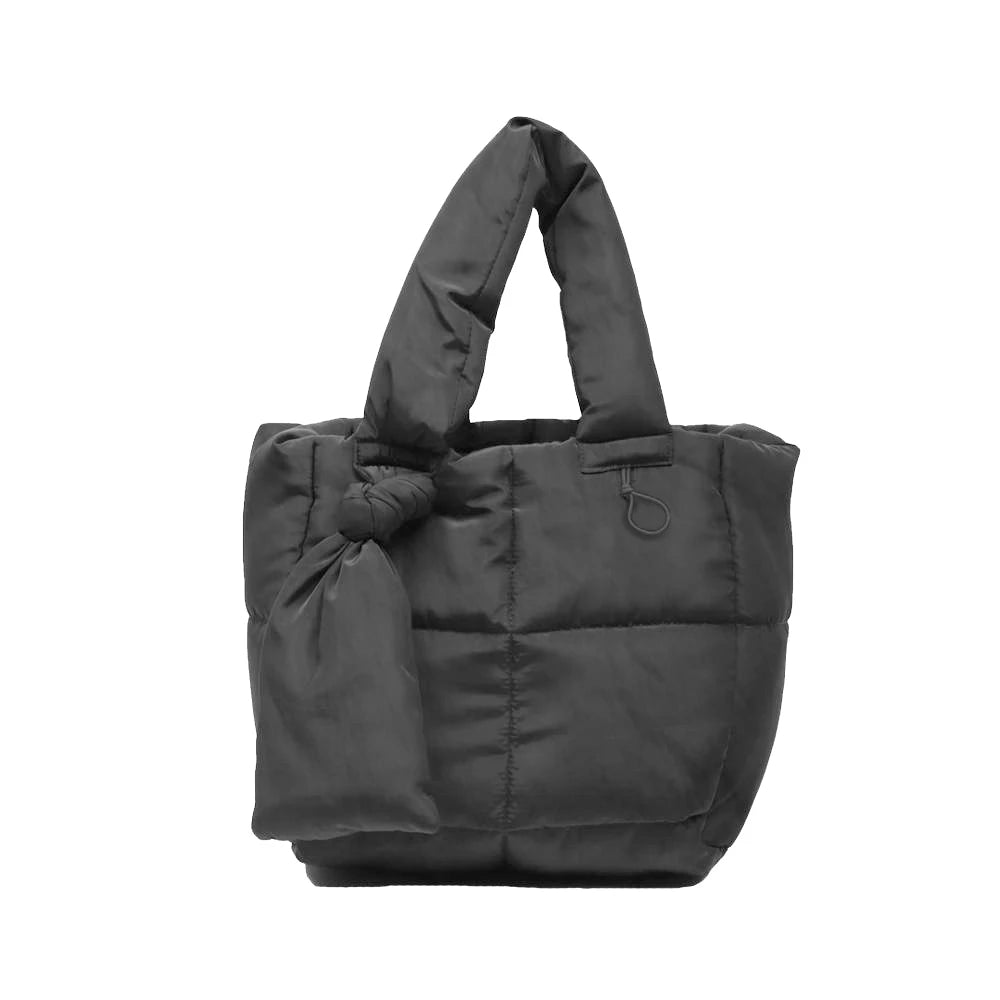A grey nylon handbag by Hunting Fields.