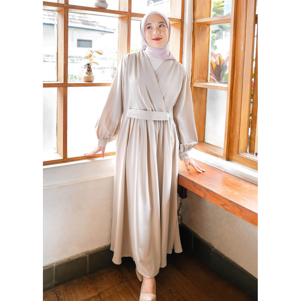 Haruka Dress Grey Morn - Puru Kambera