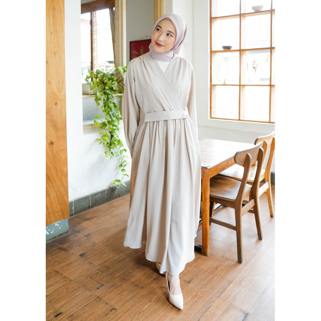 Haruka Dress Grey Morn - Puru Kambera