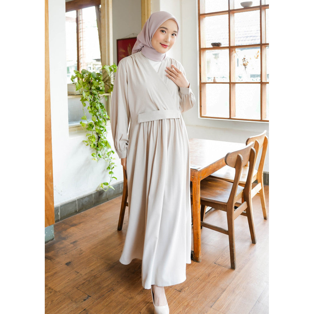 Haruka Dress Grey Morn - Puru Kambera