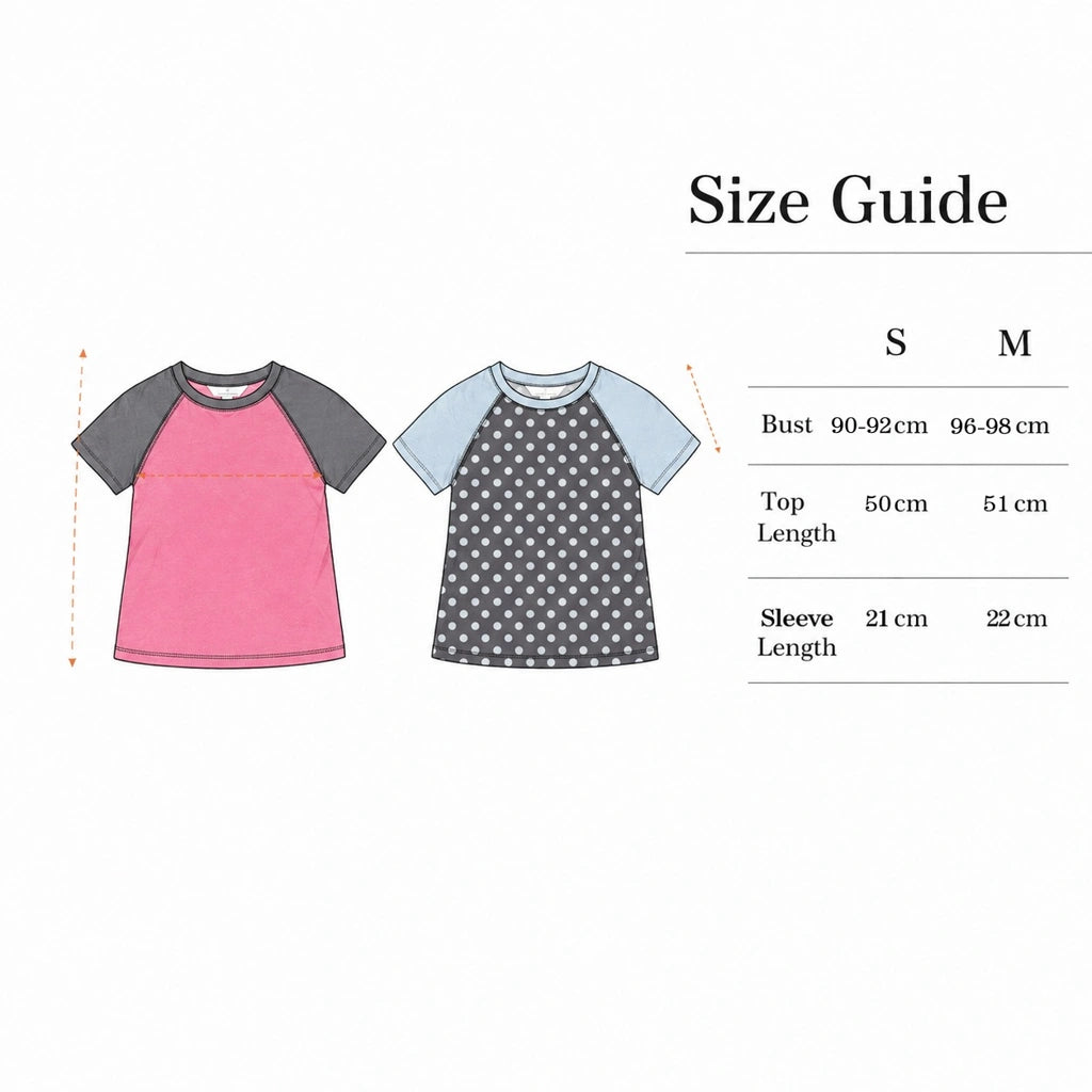 Raglan SS Polka - Argyle & Oxford