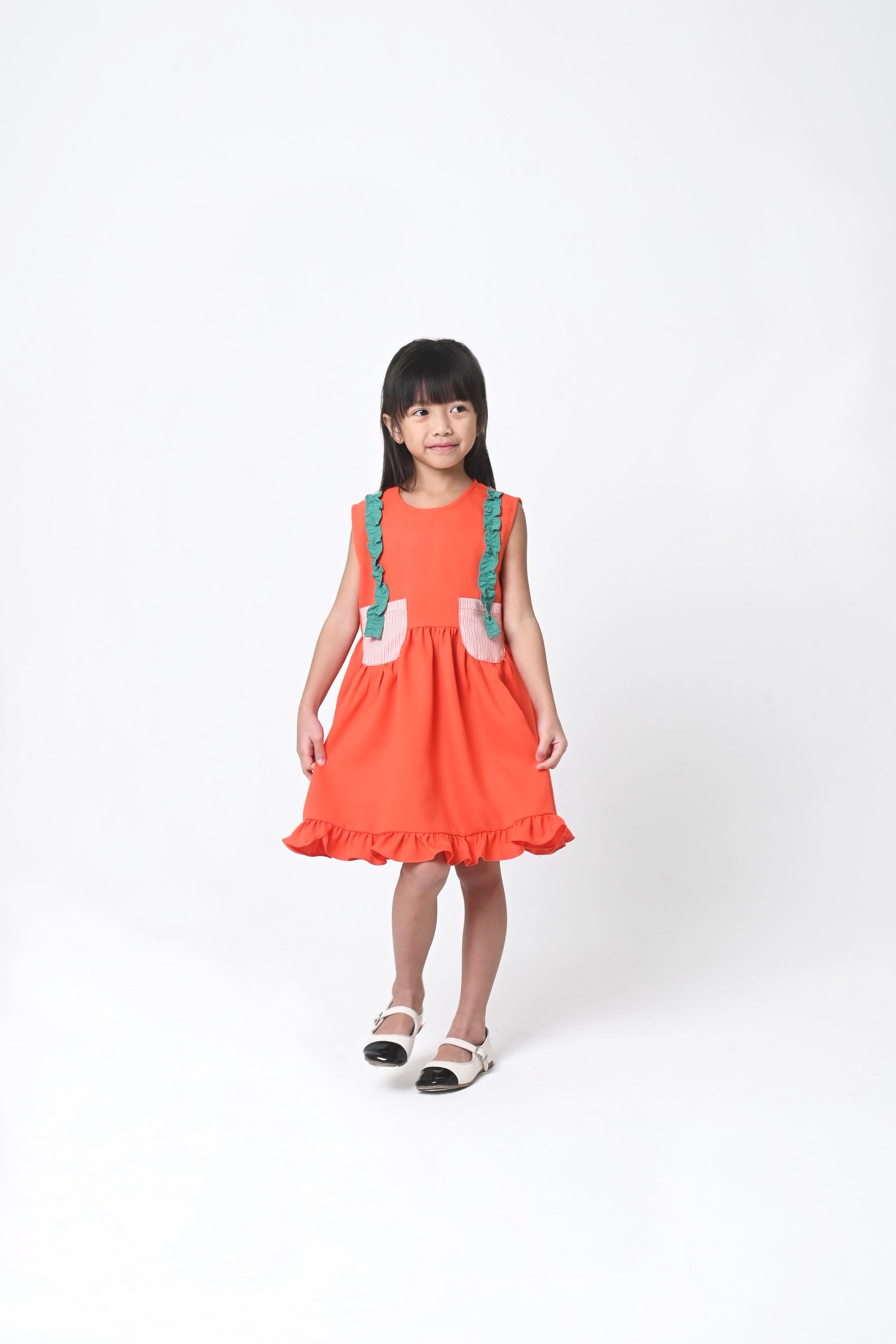 HGL Bambini - Liora Dress Orange - Amber Kids