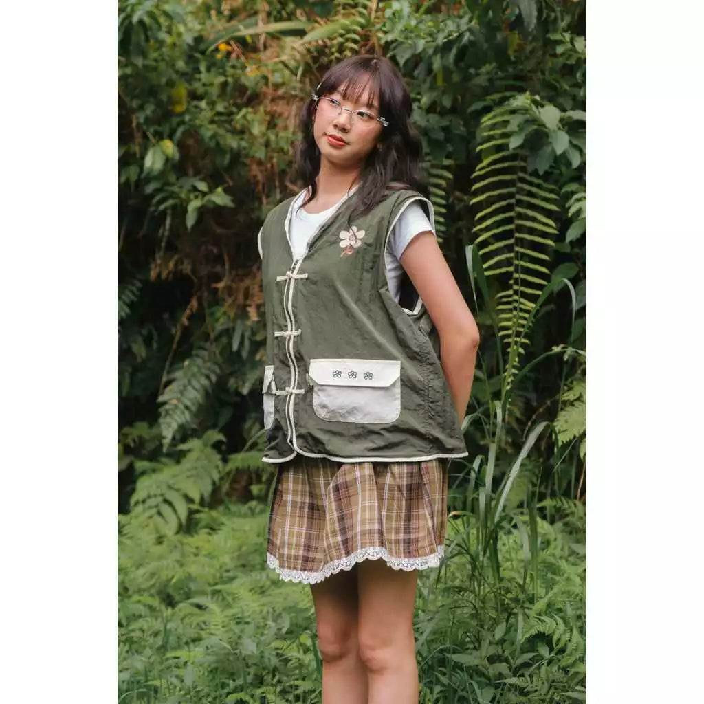 Riku Vest Green - Tome Ame