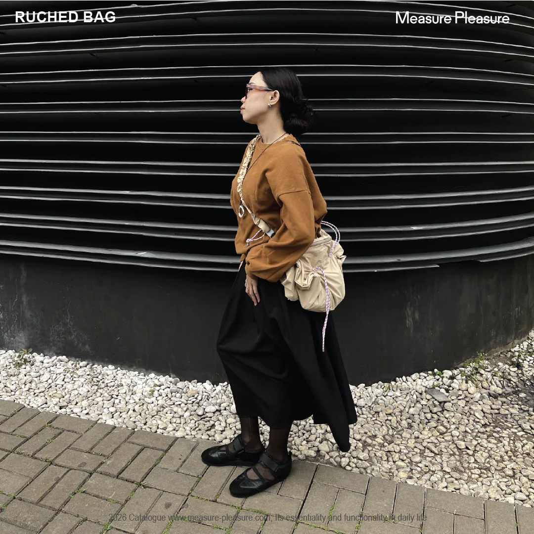 Ruched Bag 707 Light Caramel - Measure Pleasure