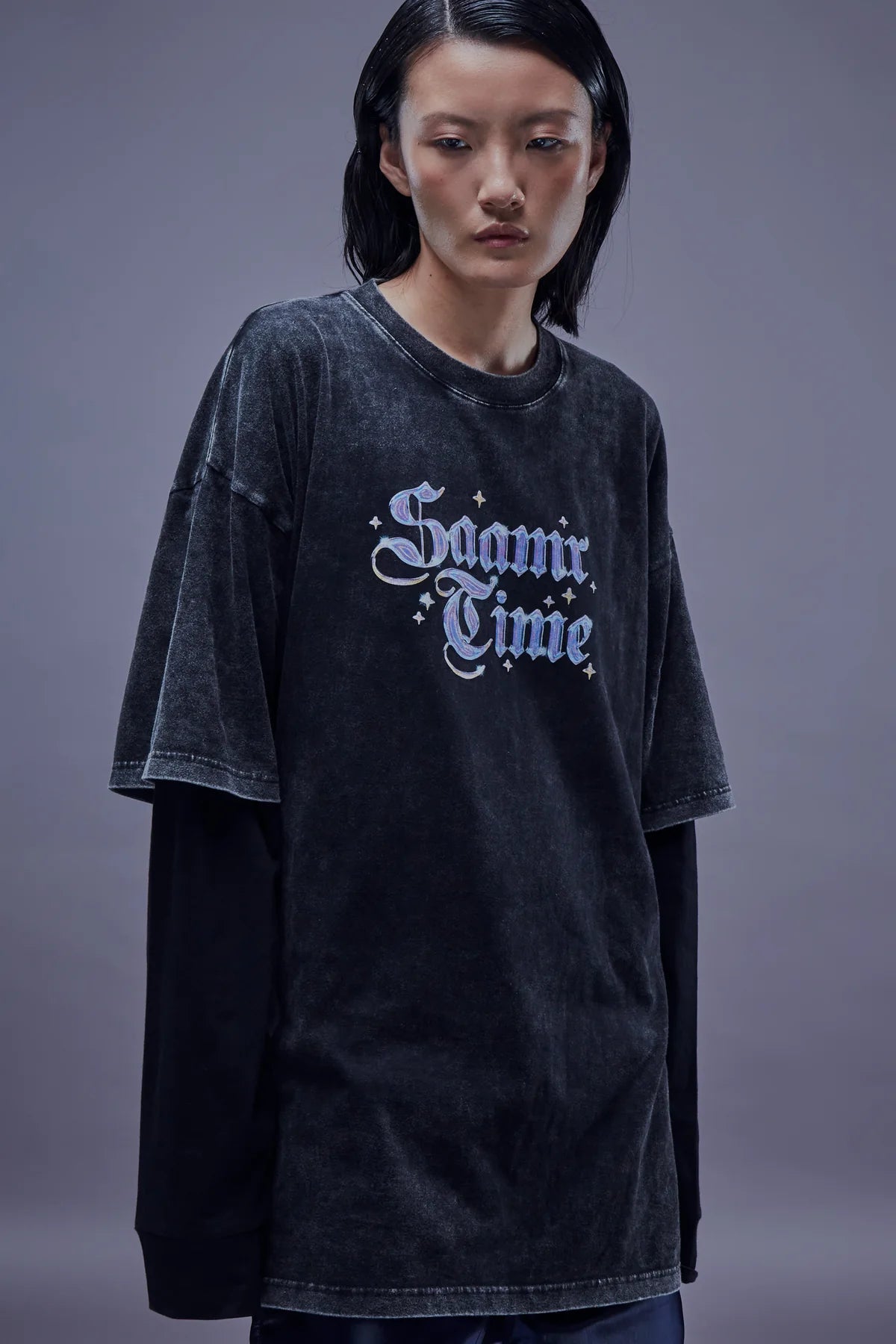 Nerv Black Layer Tee - SAAMR