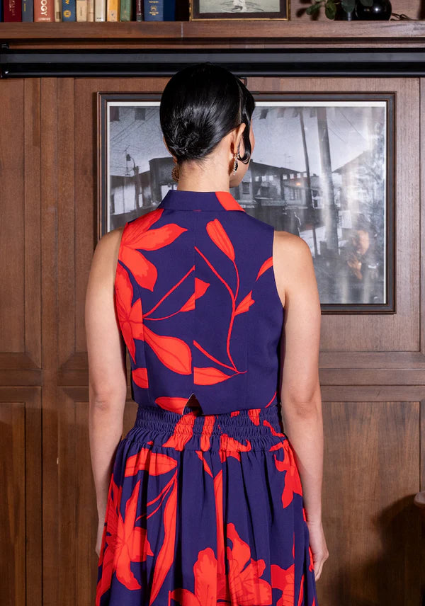 Jill Vest Red Midnight - Kyrra