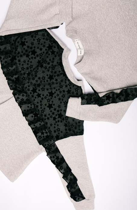 HGL Bambini - Cherie Girls Top Grey - Little Mr & Mrs