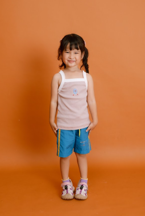 HGL Bambini - Pinkie Pink Rib Tank - Anak Ketjil